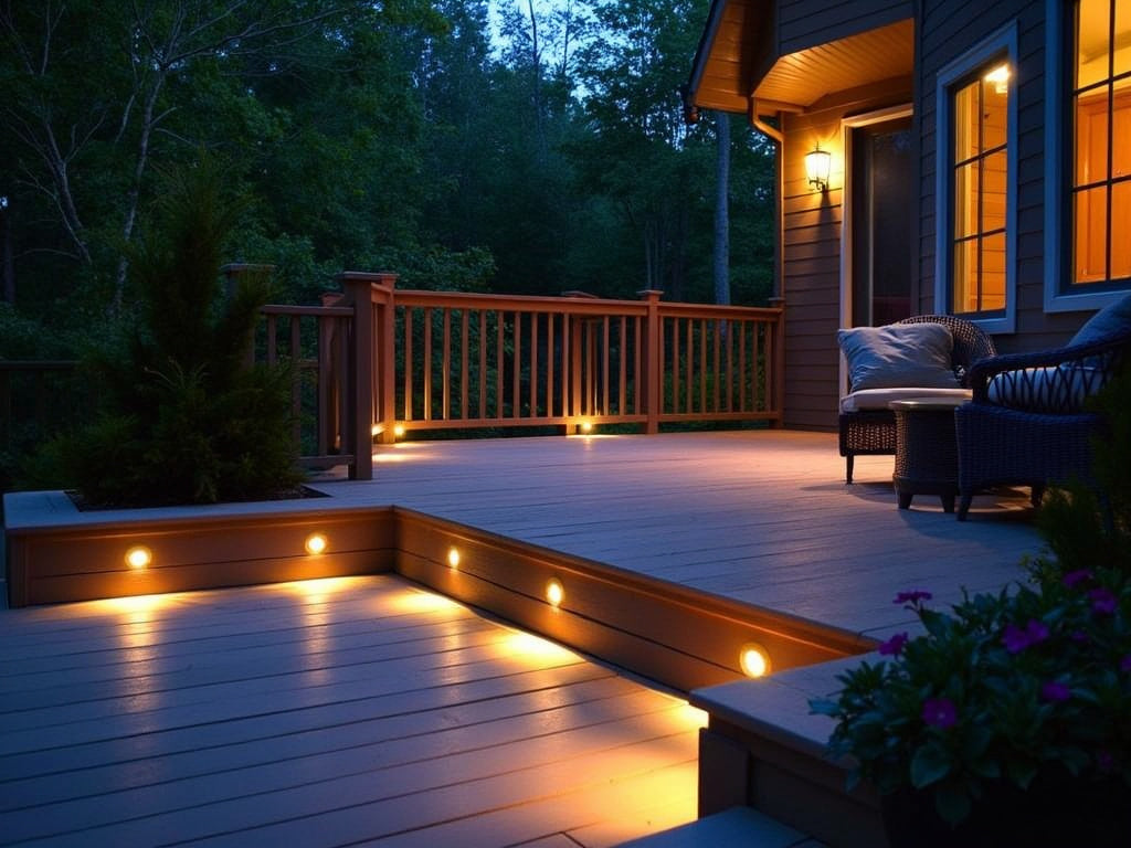 Composite Decking with Lights