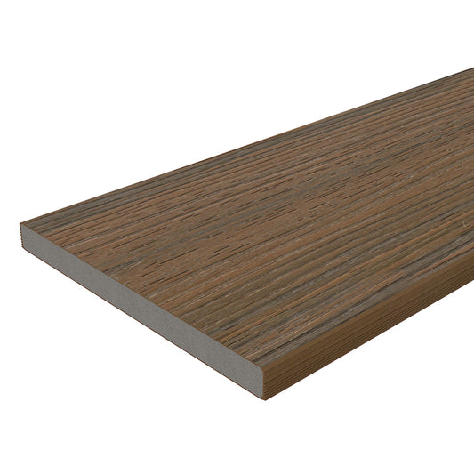 Ultrashield Essentials Composite Fascia Deck Board / Decking Trim - Warm Chestnut 3600mm x 180mm x 15mm - Composite Decking Company