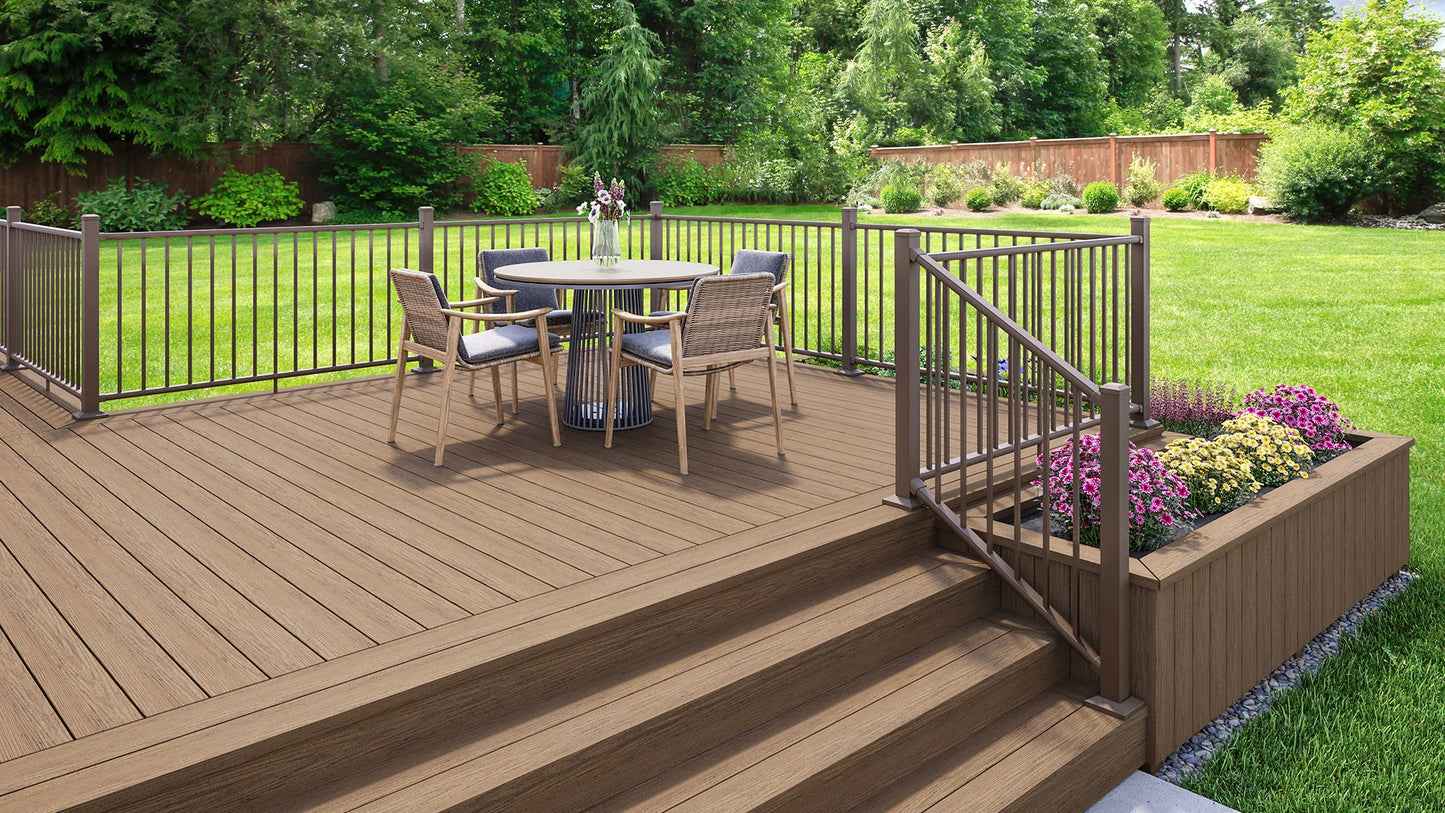 Brown Venture Composite Decking Board 4880mm Length